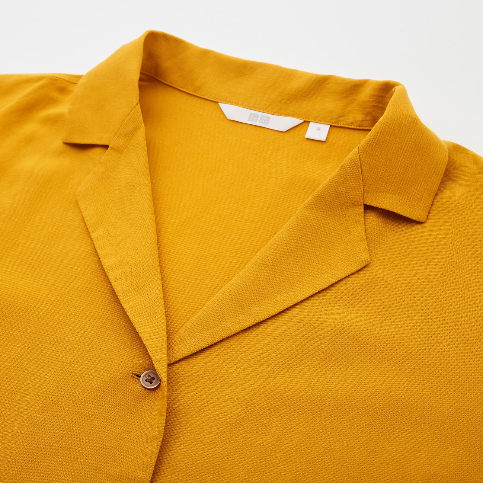 Uniqlo Linen Blend Open Collar Short Sleeve Shirt Uniqlo Linen Blend Open Collar Short Sleeve Shirt