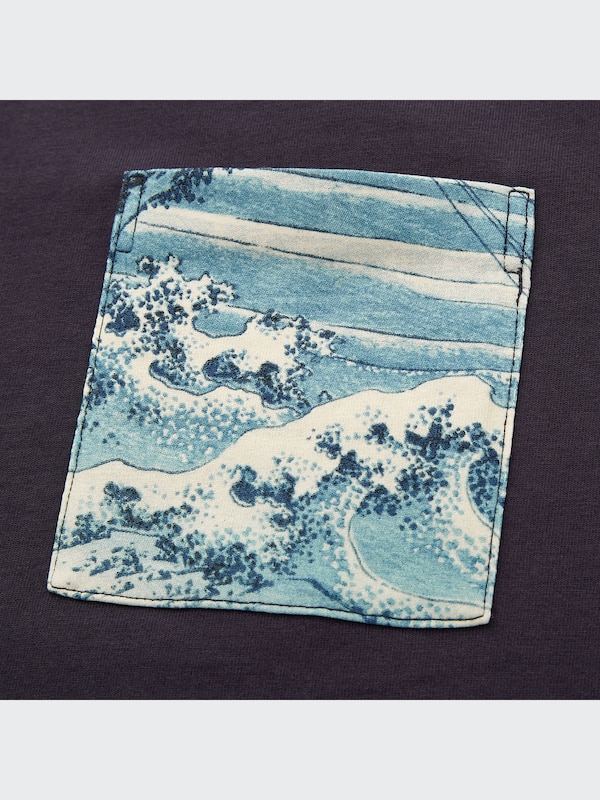 江戸浮世絵 2020 秋冬 UT グラフィックTシャツ 葛飾北斎（半袖・レギュラーフィット）