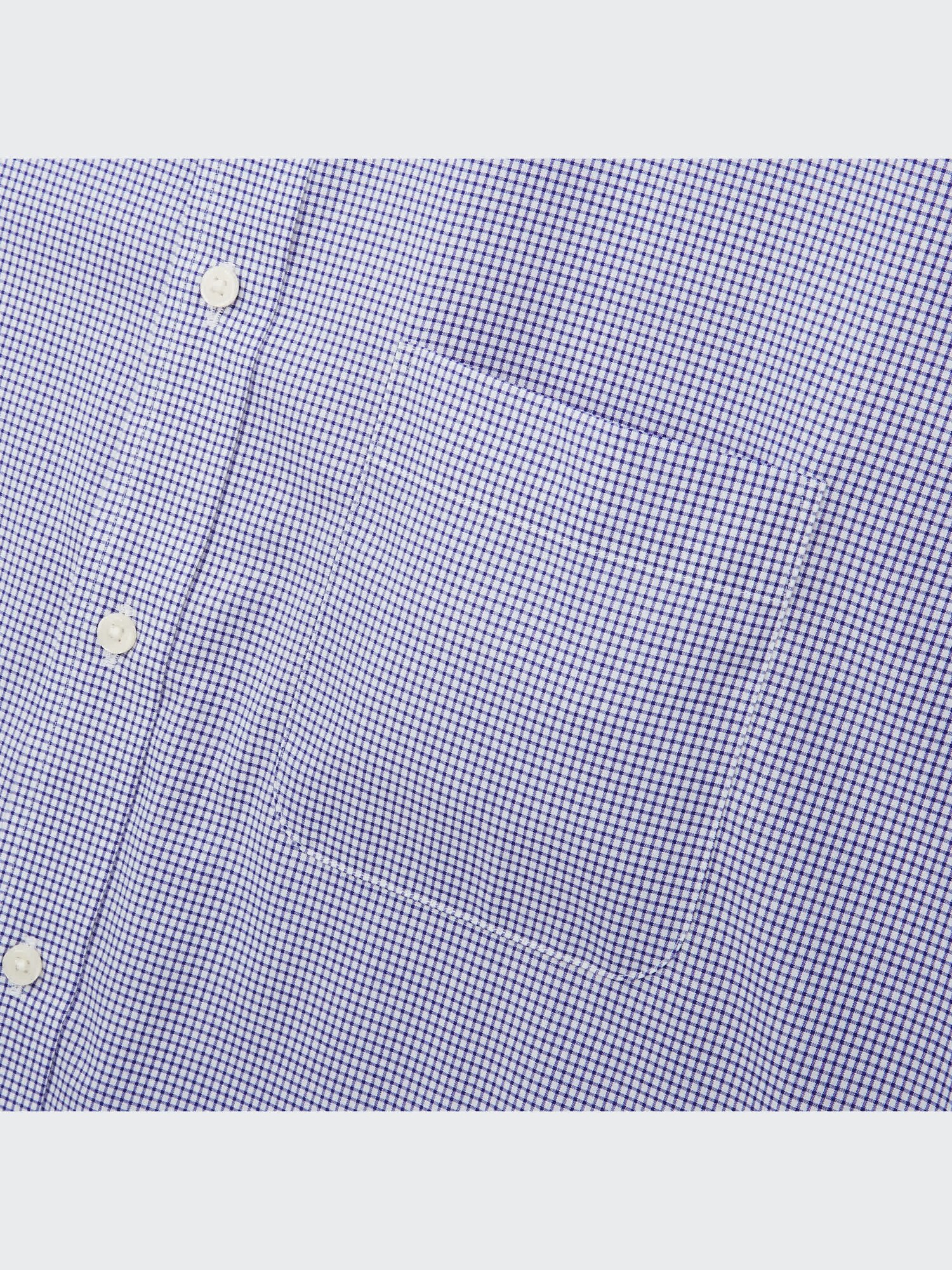 ユニクロ公式 | ファインクロスチェックシャツ（ボタンダウンカラー