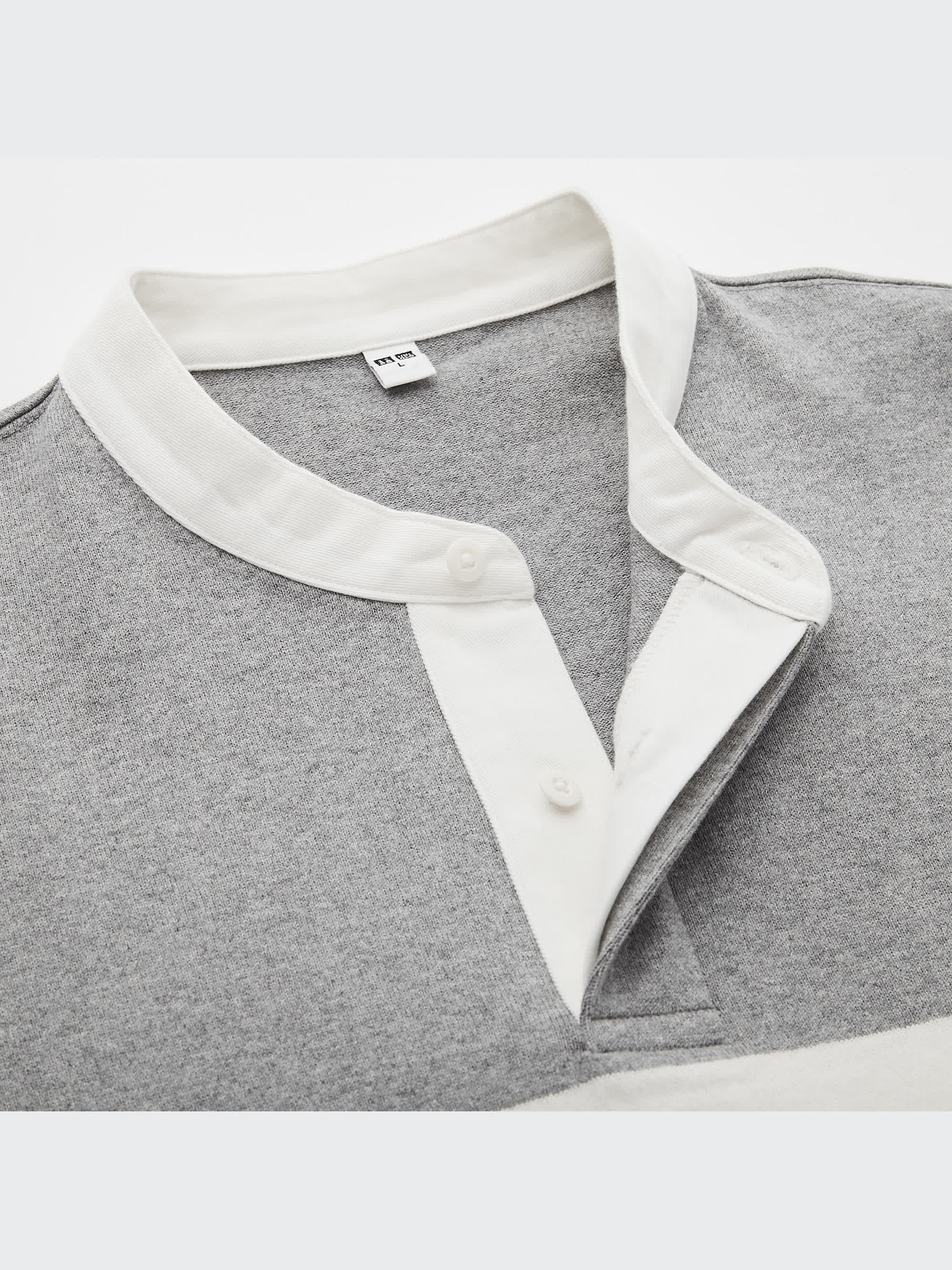 ユニクロ公式 | スタンドカラーボーダーTシャツ（長袖）