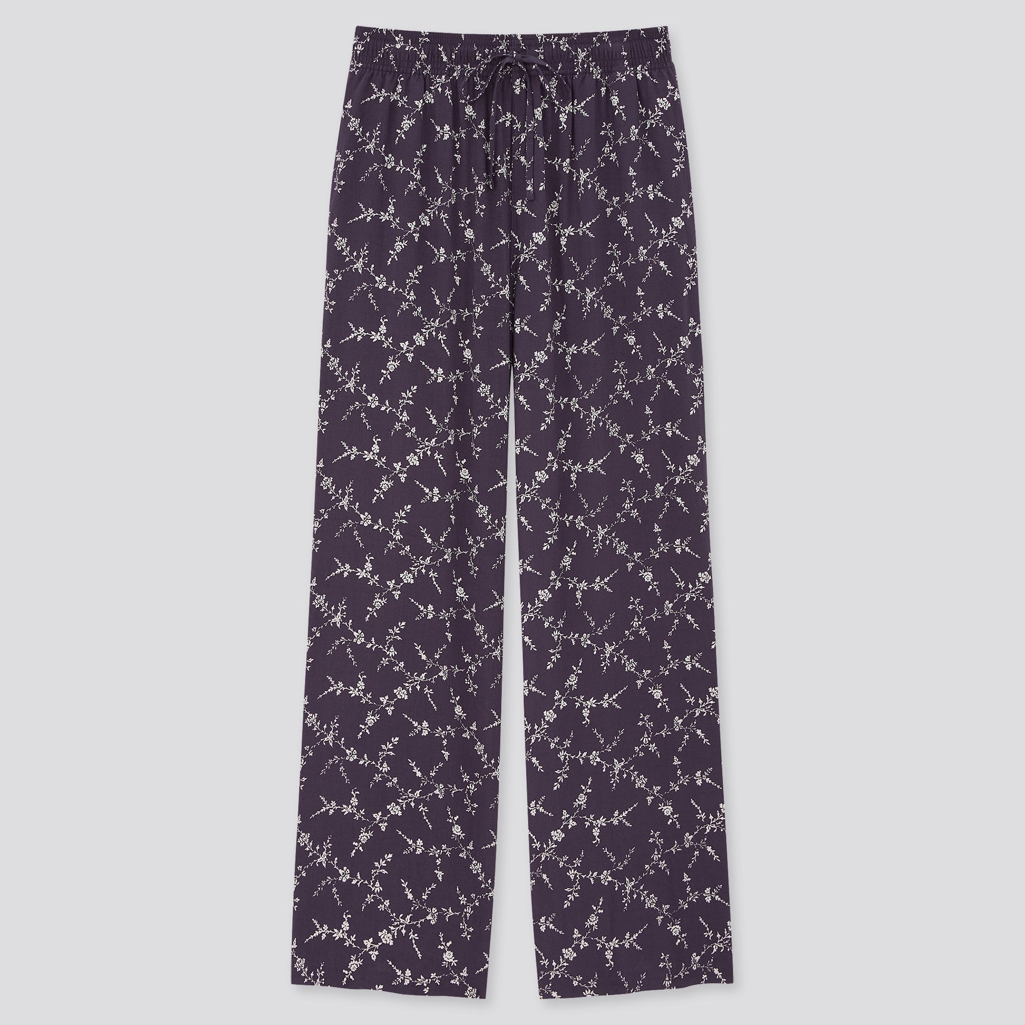 WOMEN S DRAPE STRAIGHT PANTS SMALL FLOWER UNIQLO PH