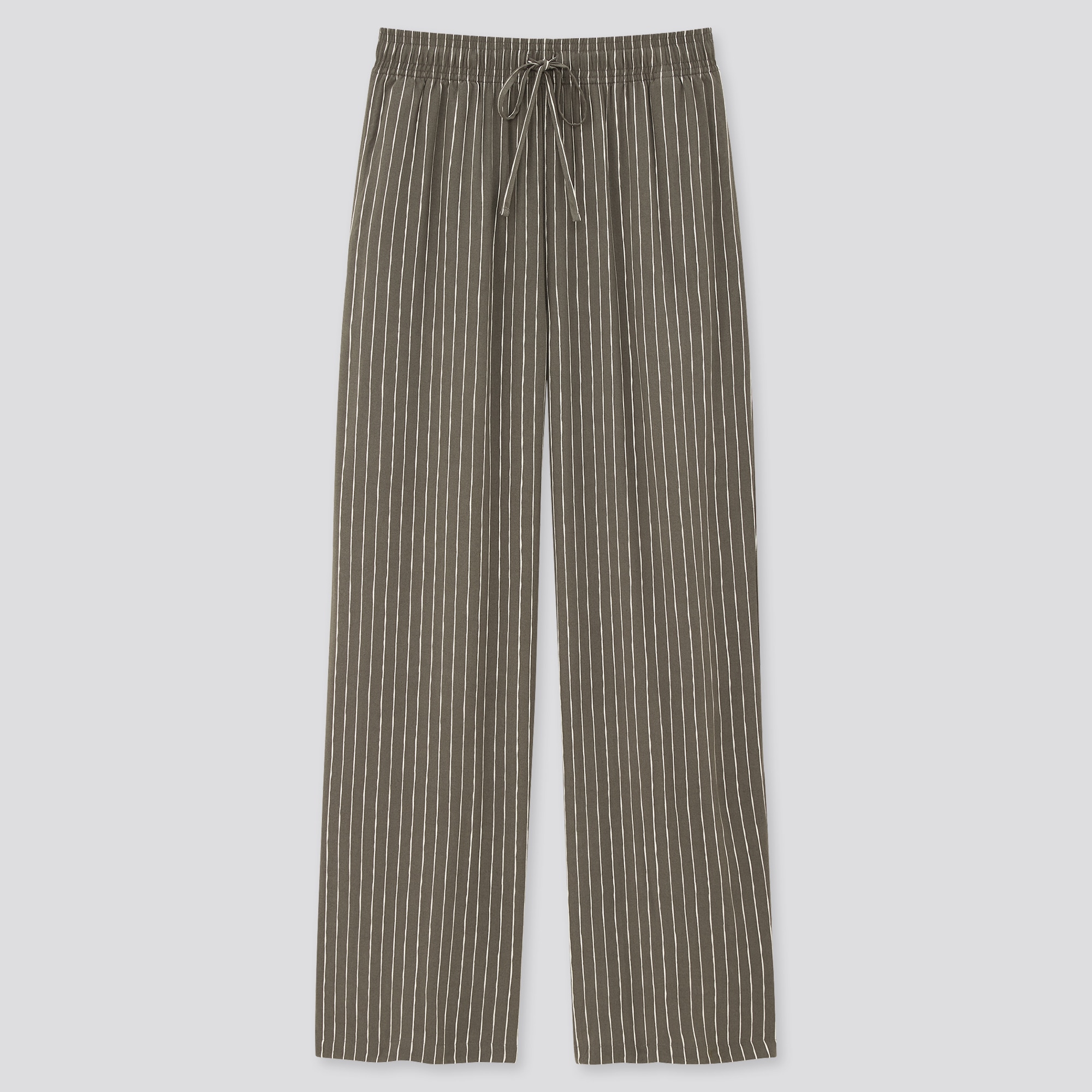 Drape Straight Pants (Striped)