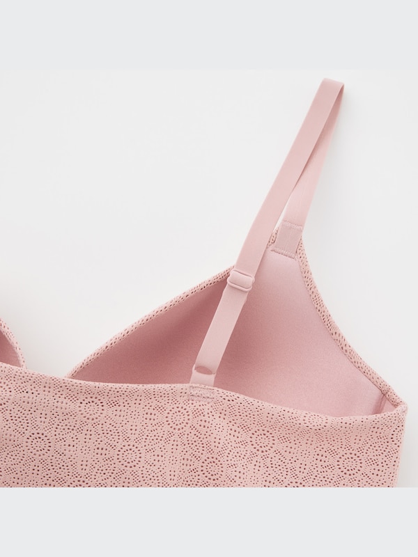 シームレスVネックブラキャミソール（レース）