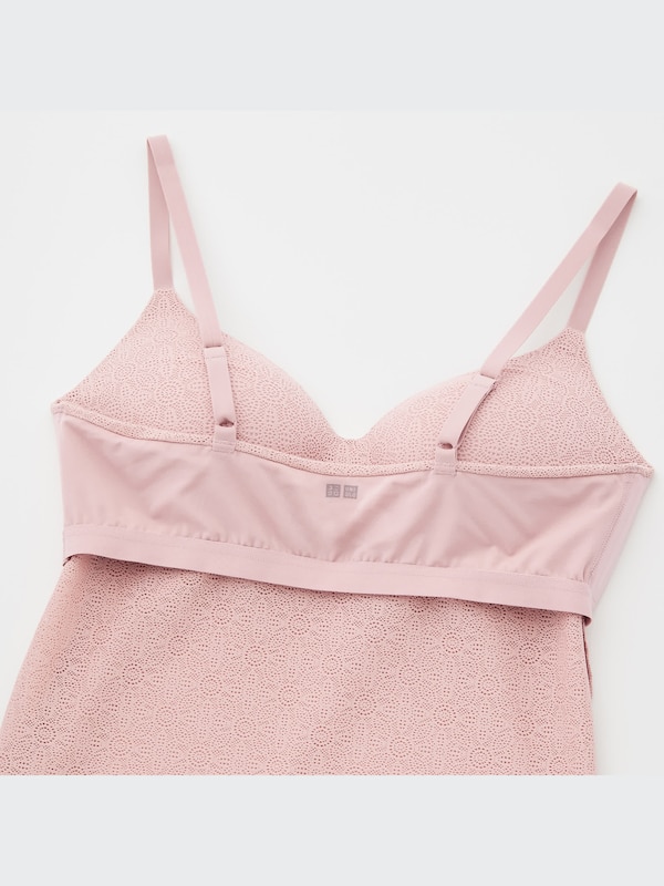 シームレスVネックブラキャミソール（レース）