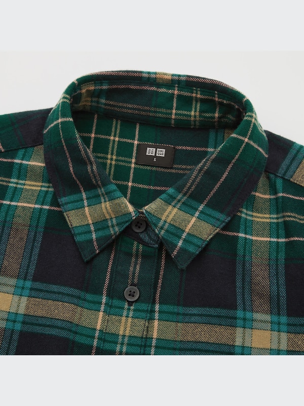 フランネルチェックシャツ（長袖）