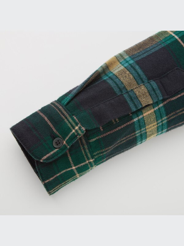 フランネルチェックシャツ（長袖）