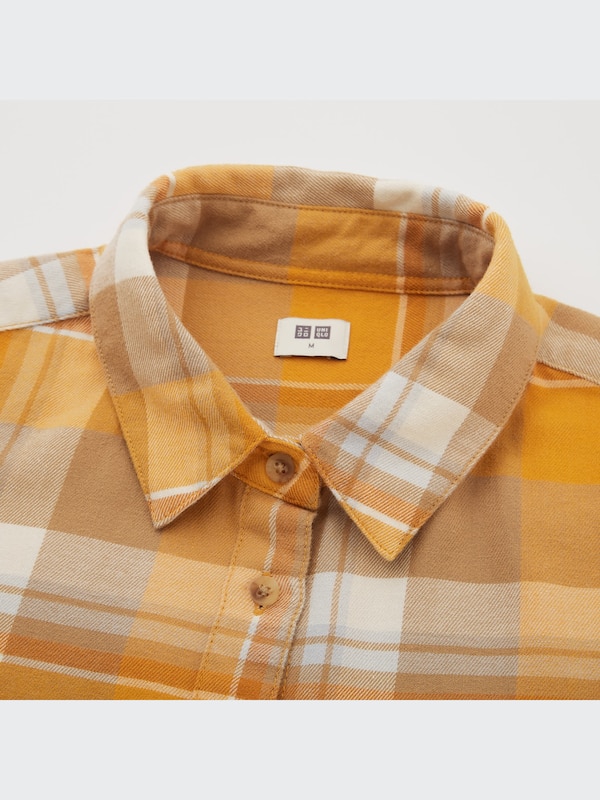 フランネルチェックシャツ（長袖）