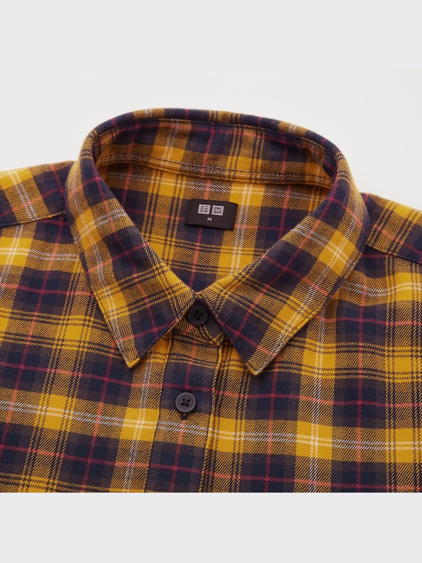 フランネルチェックシャツ（長袖）