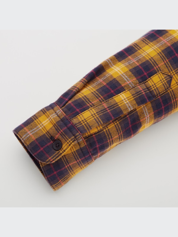 フランネルチェックシャツ（長袖）