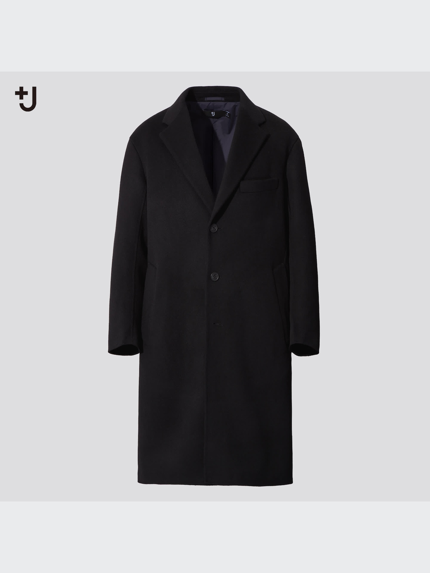 UNIQLO+J カシミヤブレンドオーバーサイズチェスターコート　ブラック　S goods_09_432641_3x4.jpg