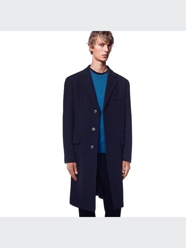 ユニクロ公式 | ウールブレンドチェスターコート（ヘリンボーン） 