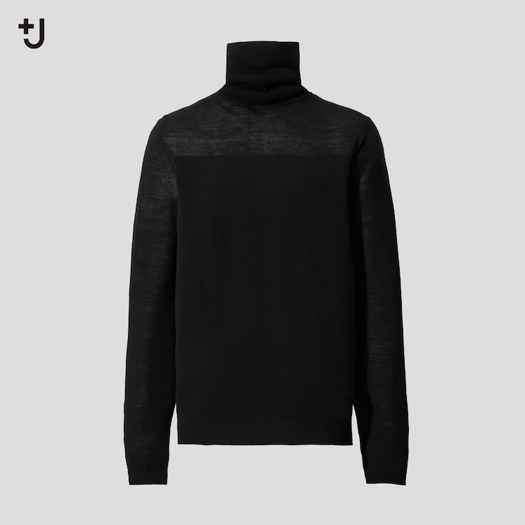 ユニクロ UNIQLO タートルネックセーター（長袖）黒