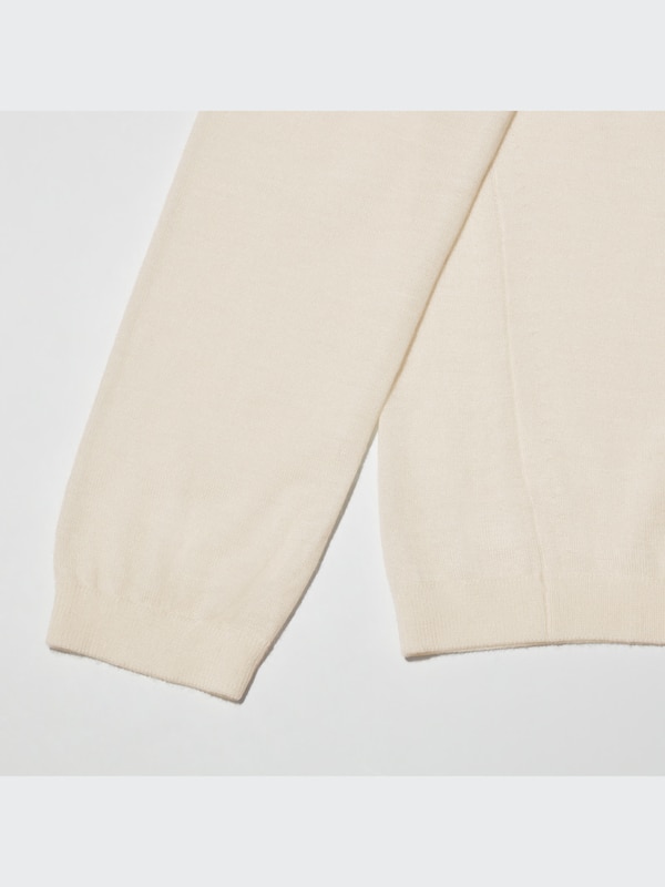 ファインゲージカシミヤクルーネックセーター（長袖）