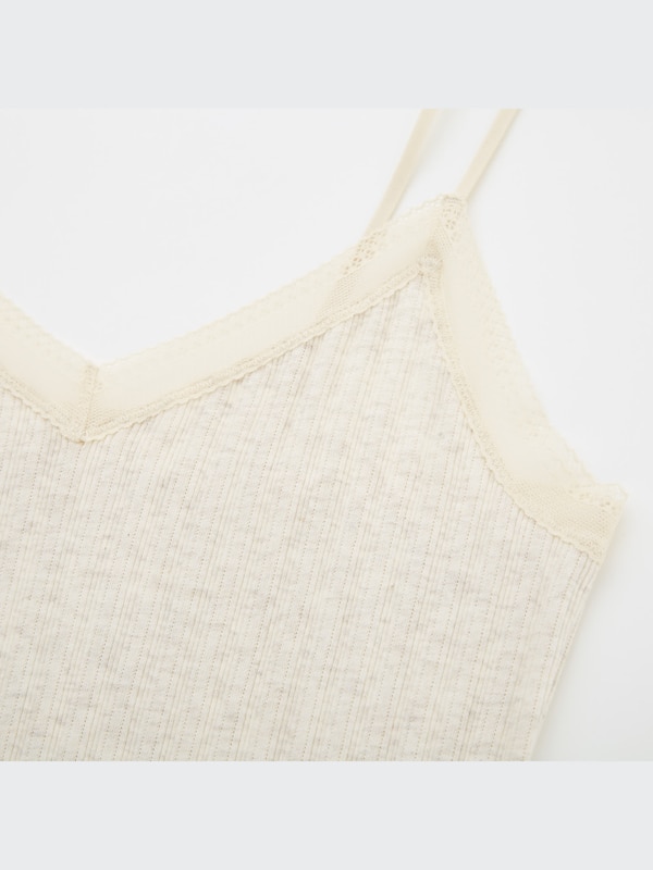 コットンポインテールレースキャミソール