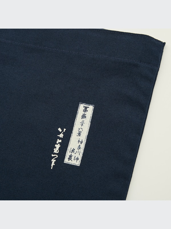 江戸浮世絵 葛飾 北斎 エコ フレンドリー プリント バッグ（L）