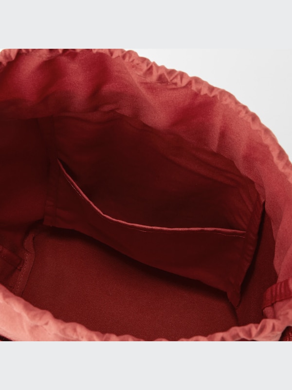 キャンバスバケットバッグ