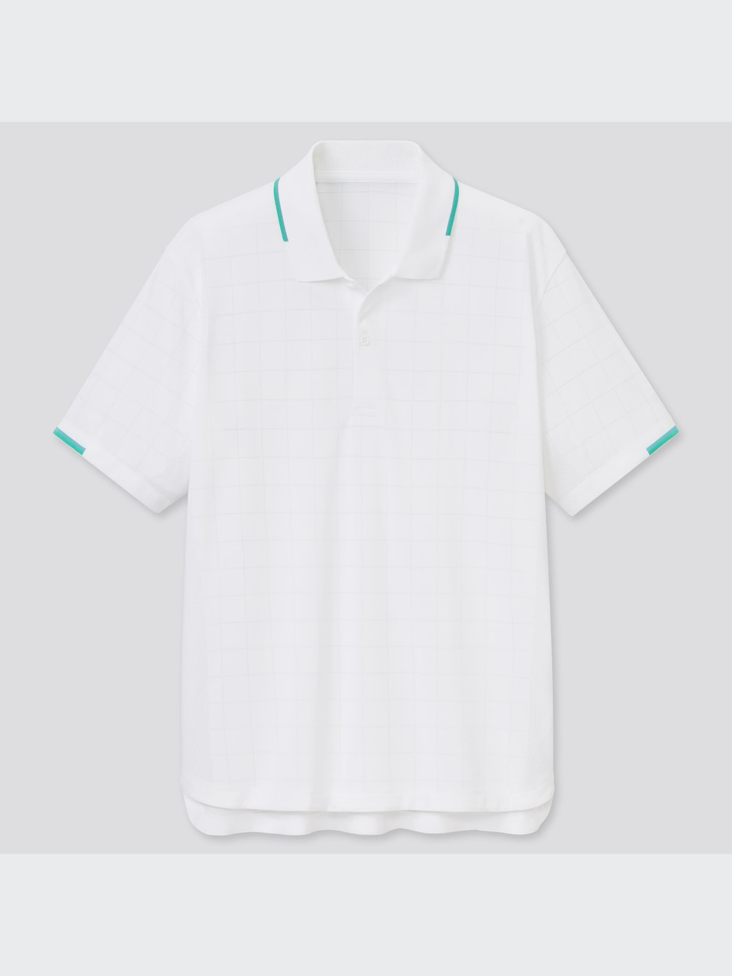 ロジャーフェデラー着用 UNIQLO ホワイト ポロシャツ UNIQLO(ユニクロ) - RF ドライEX ポロシャツ 半袖 UNIQLO 20 Lサイズ