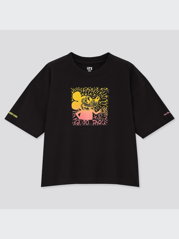 ミッキーマウス × キース・へリング UT グラフィックTシャツ（半袖・オーバーサイズフィット）
