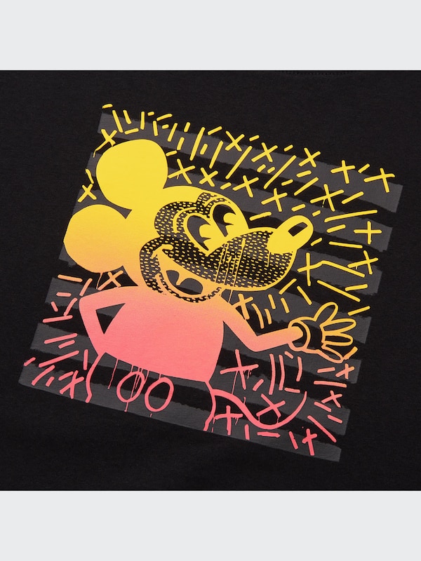 ミッキーマウス × キース・へリング UT グラフィックTシャツ（半袖・オーバーサイズフィット）