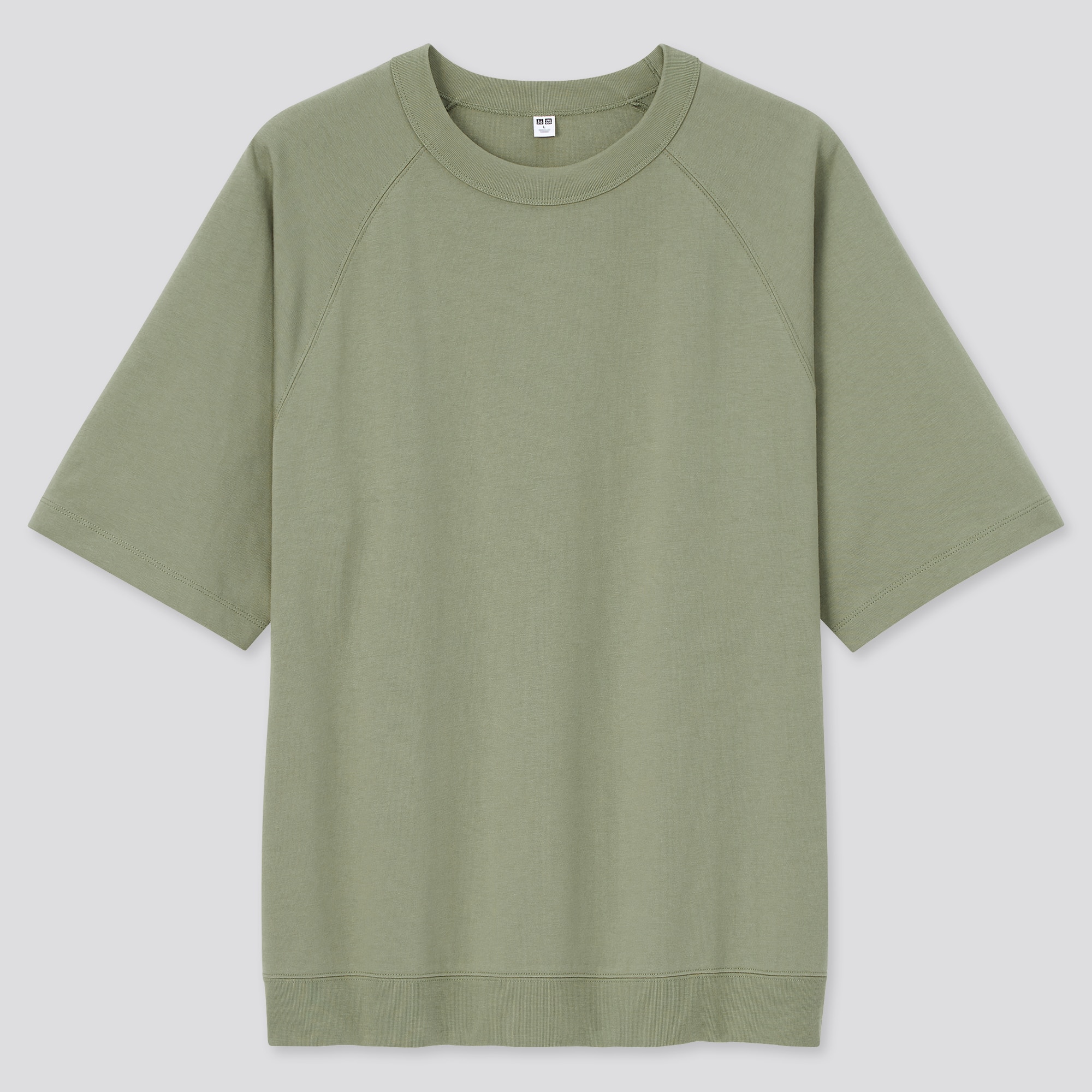 「リネンコットンスタンドカラーシャツ（長袖）、ラグランスリーブTシャツ（5分袖）」の着用コーディネート| ユニクロ