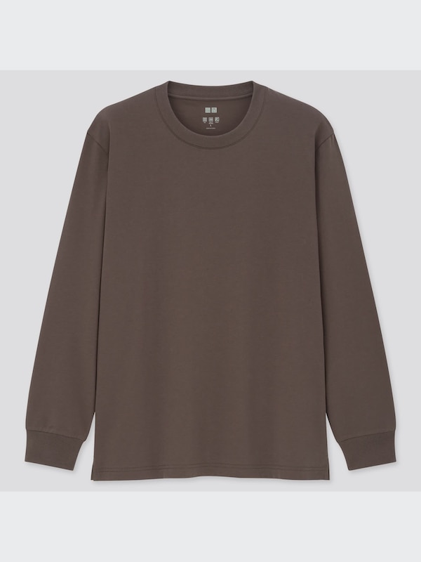 エアリズムコットンUVカットクルーネックＴ（長袖）