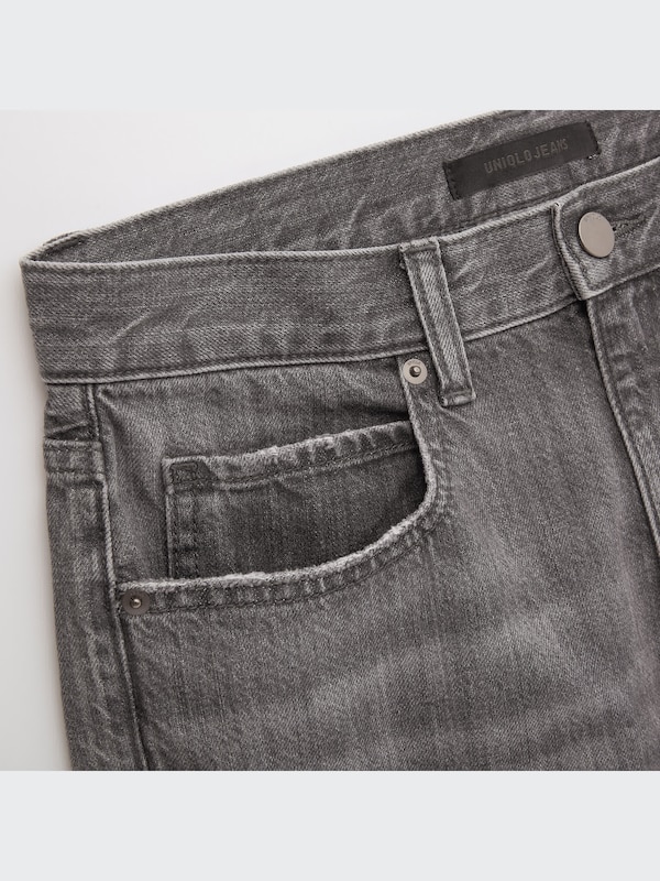 スラウチテーパードアンクルジーンズ（ダメージ・リラックステーパード・丈標準65cm）