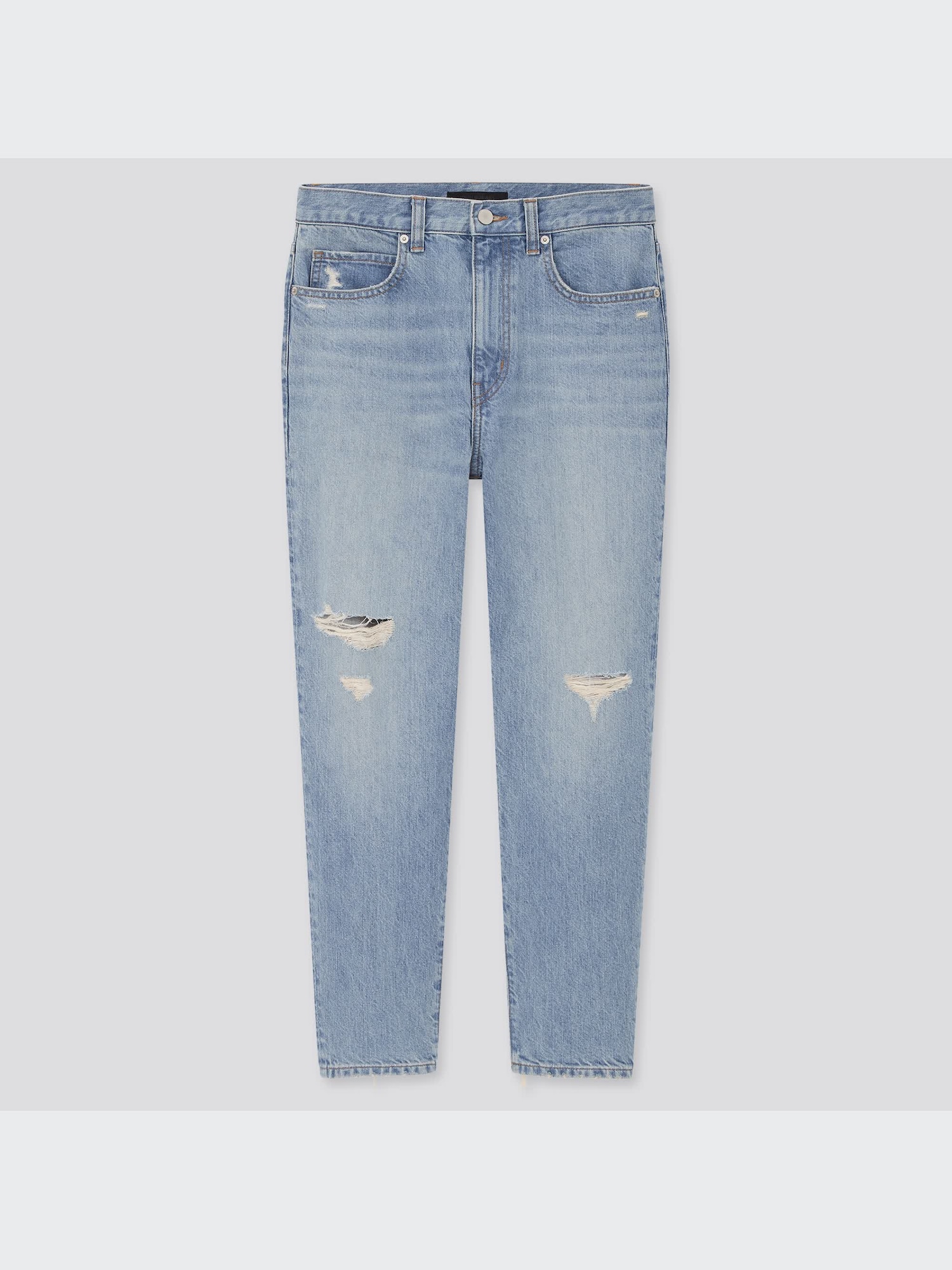 ユニクロ公式 | スラウチテーパードアンクルジーンズ（ダメージ