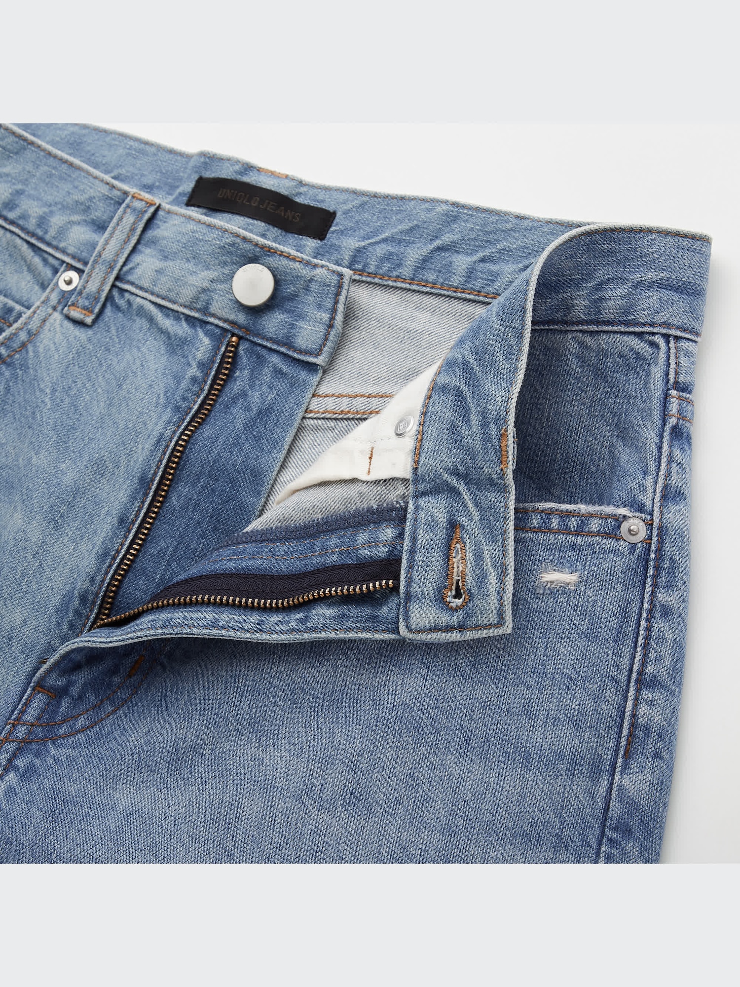 ユニクロ公式 | スラウチテーパードアンクルジーンズ（ダメージ