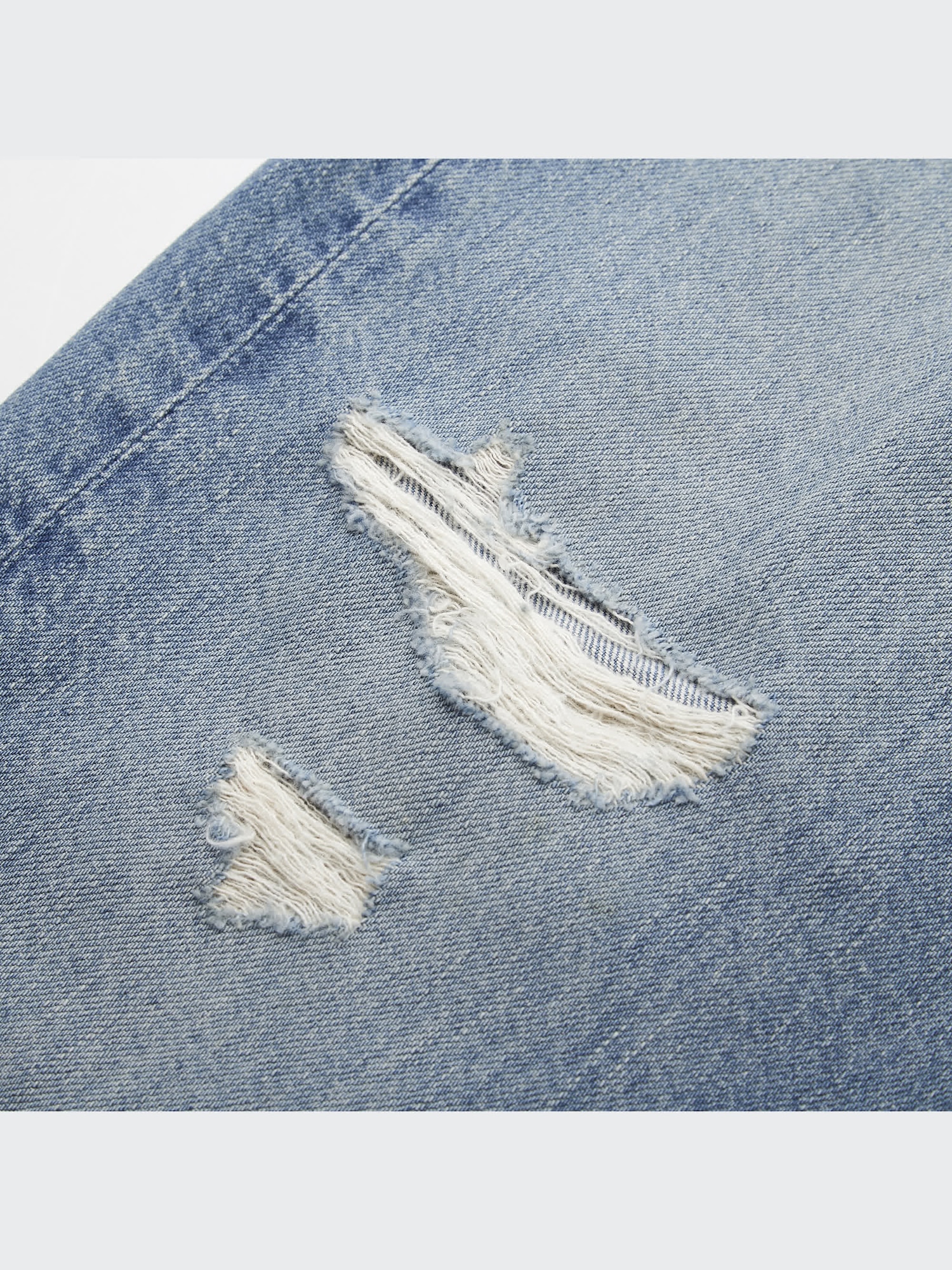 ユニクロ公式 | スラウチテーパードアンクルジーンズ（ダメージ