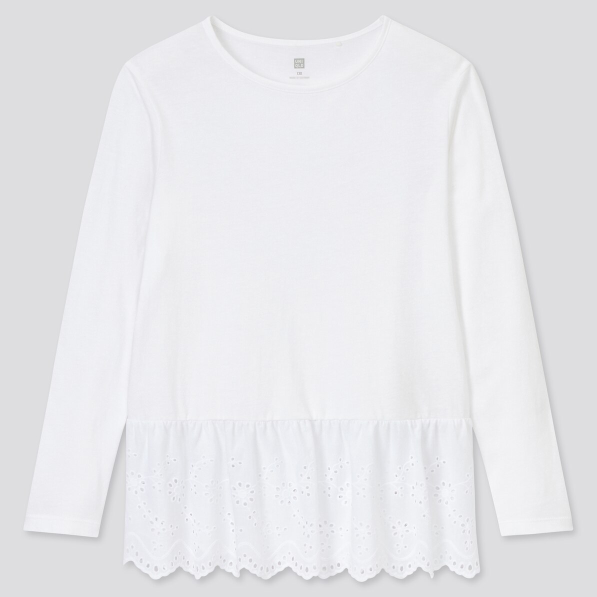 Girls レースtシャツ 長袖 Kids ユニクロ