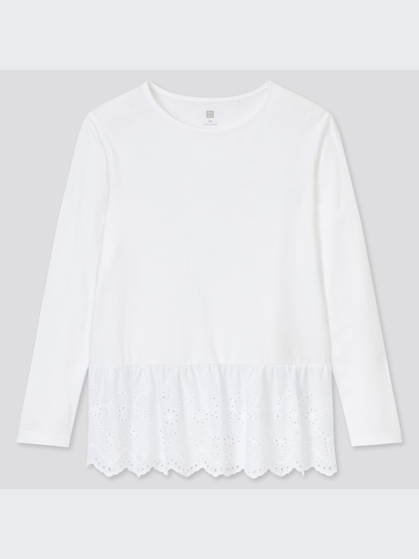 GIRLS レースTシャツ（長袖）