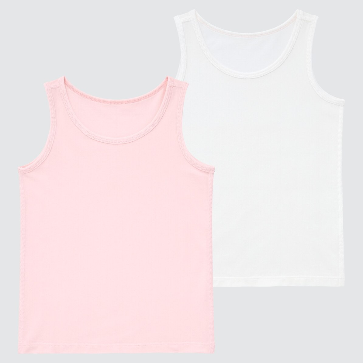 エアリズムコットンブレンドタンクトップ 2枚組 Baby ユニクロ