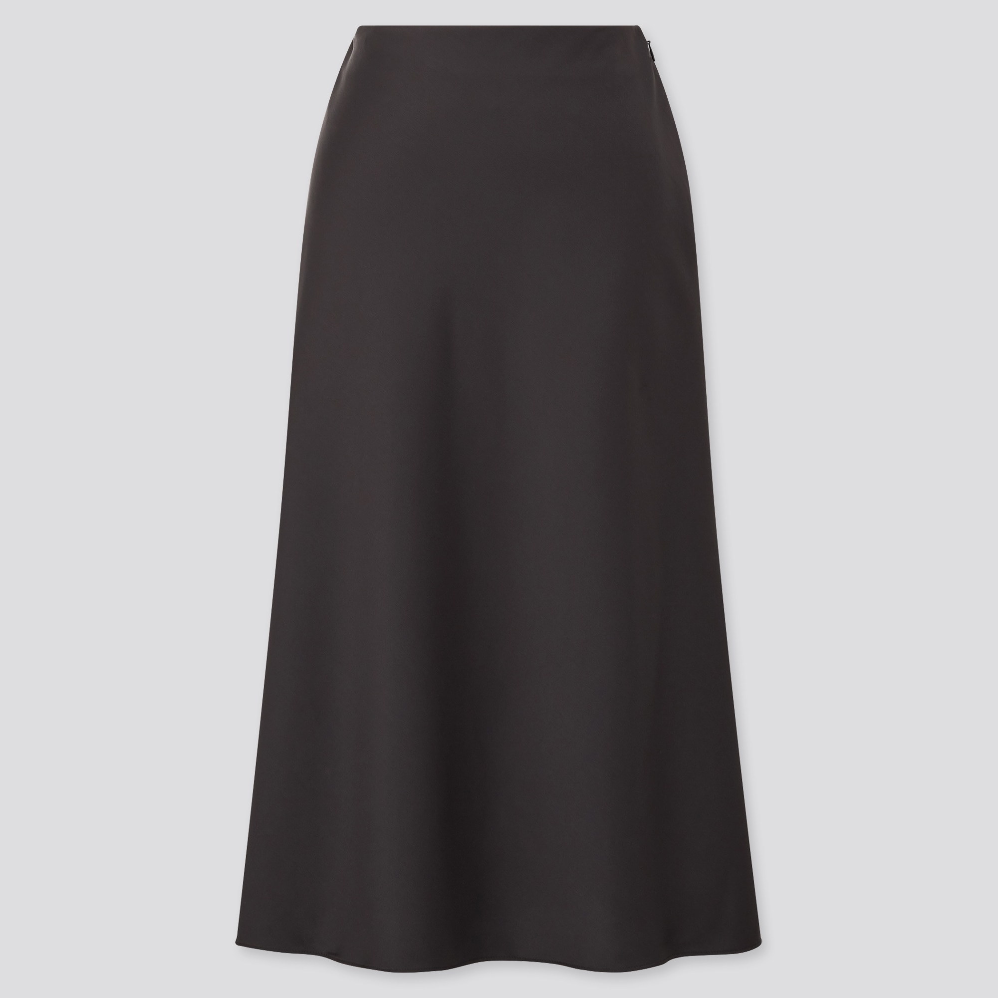 UNIQLO サテンナローフレアスカート（丈標準72～76cm） 通販
