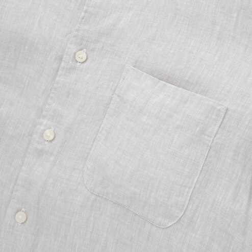Linen Shirt Long Sleeve - Navy