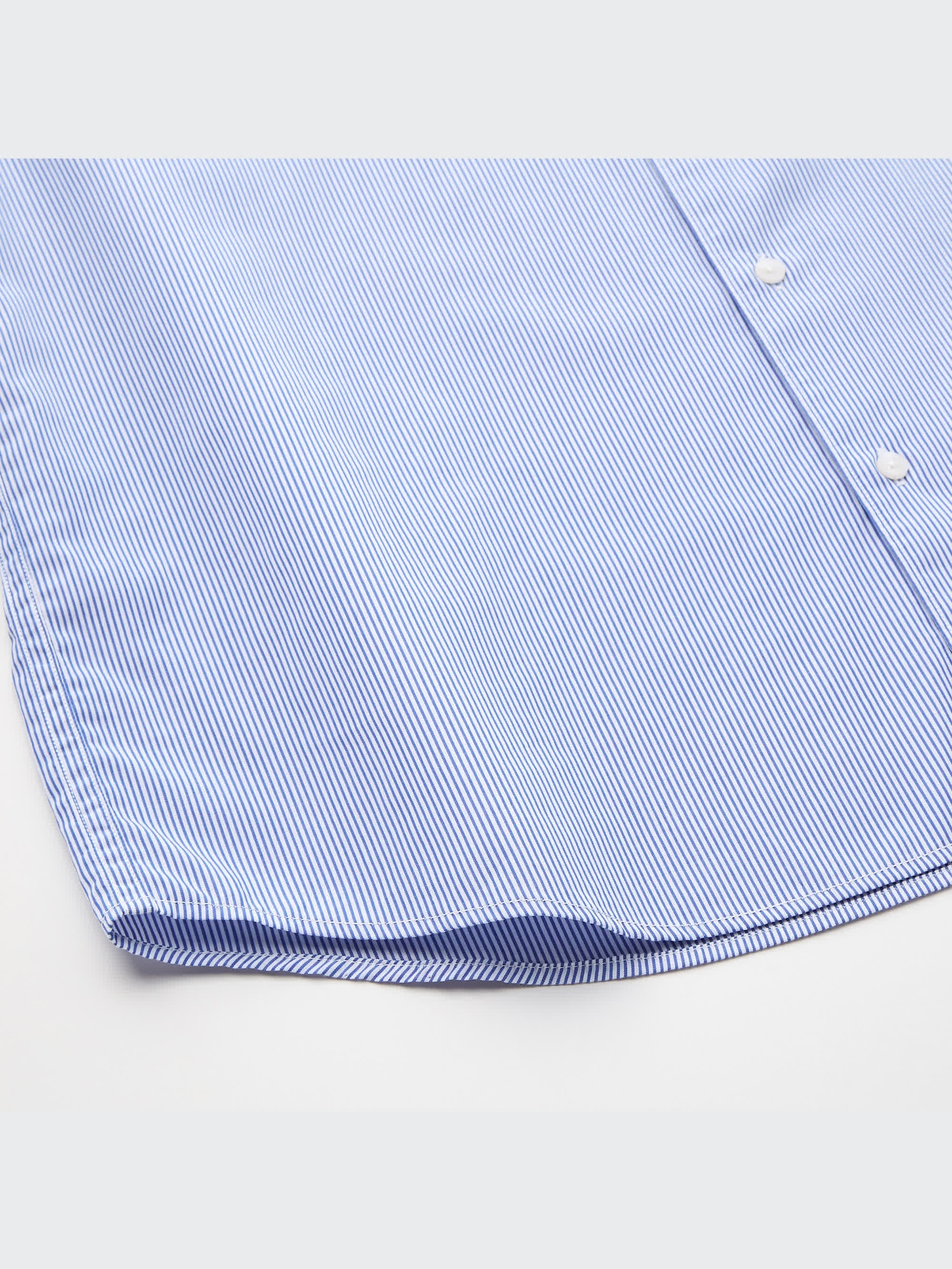 ホワイトストライプコットン半袖シャツ GU公式 | リネンブレンドクロップドシャツ(半袖)(ストライプ)