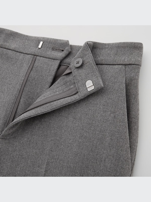 スマートアンクルパンツ（ウールライク・2WAYストレッチ・丈長め71cm）