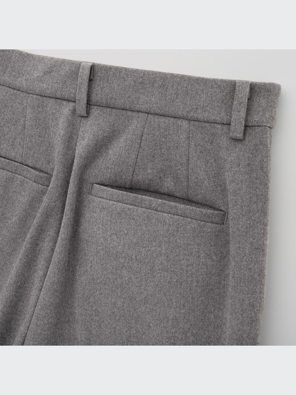 スマートアンクルパンツ（ウールライク・2WAYストレッチ・丈長め71cm）