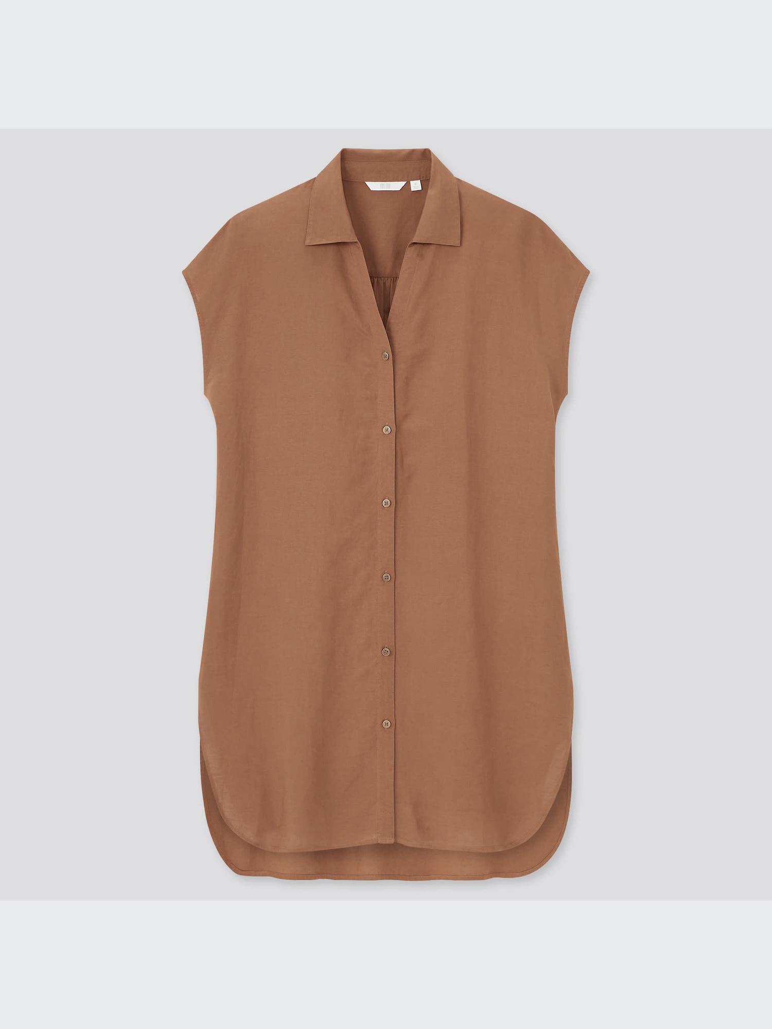 ユニクロ公式 | リネンブレンドロングシャツ（半袖）