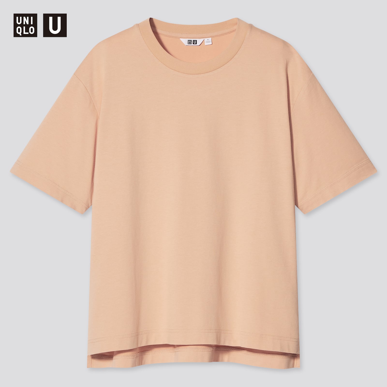 Women S Uniqlo U Airism Cotton Oversized Crew Neck T Shirt Uniqlo Sg