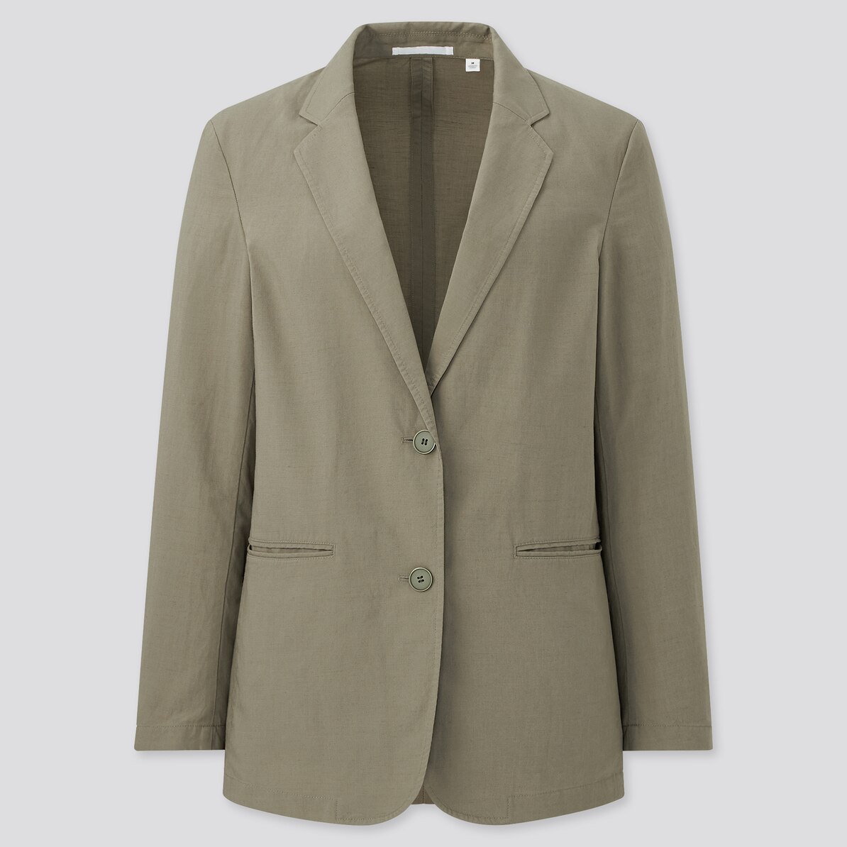 リネンブレンド リラックスジャケット セットアップ可能 Women ユニクロ