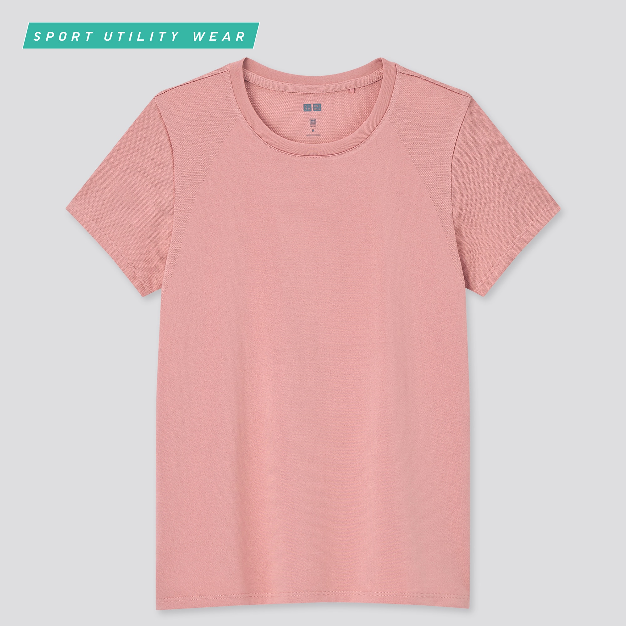 Uniqlo Women Sport & Swimwear Sportswear Sports T-shirts Dry Crew Neck Short-Sleeve Color T-Shirt 
