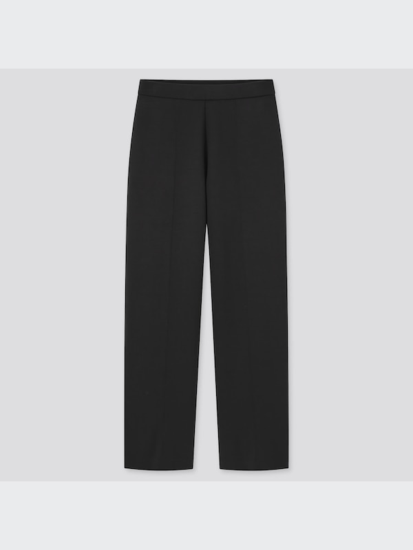 ストレッチダブルフェイスストレートパンツ（丈標準67～69cm）