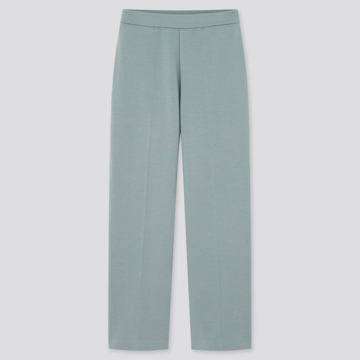 ストレッチダブルフェイスストレートパンツ 丈標準67 69cm セットアップ可能 Women ユニクロ