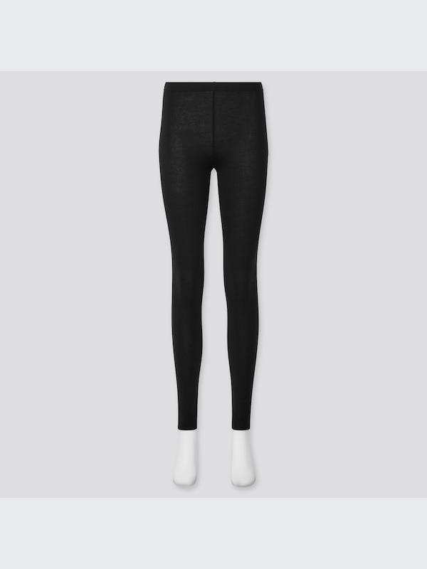 ユニクロサラファインタイツレギンス十分丈80デニールM～L×2点：黒と 