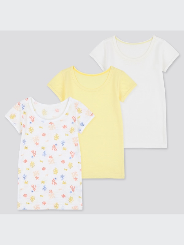 Joy of PrintコットンメッシュインナーT（半袖・3枚組）