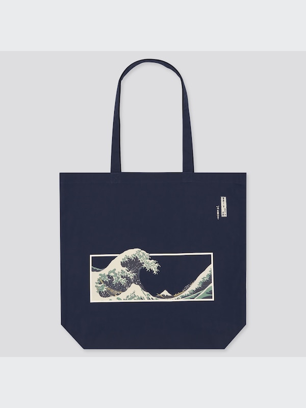 江戸浮世絵 葛飾 北斎 エコ フレンドリー プリント バッグ（M）