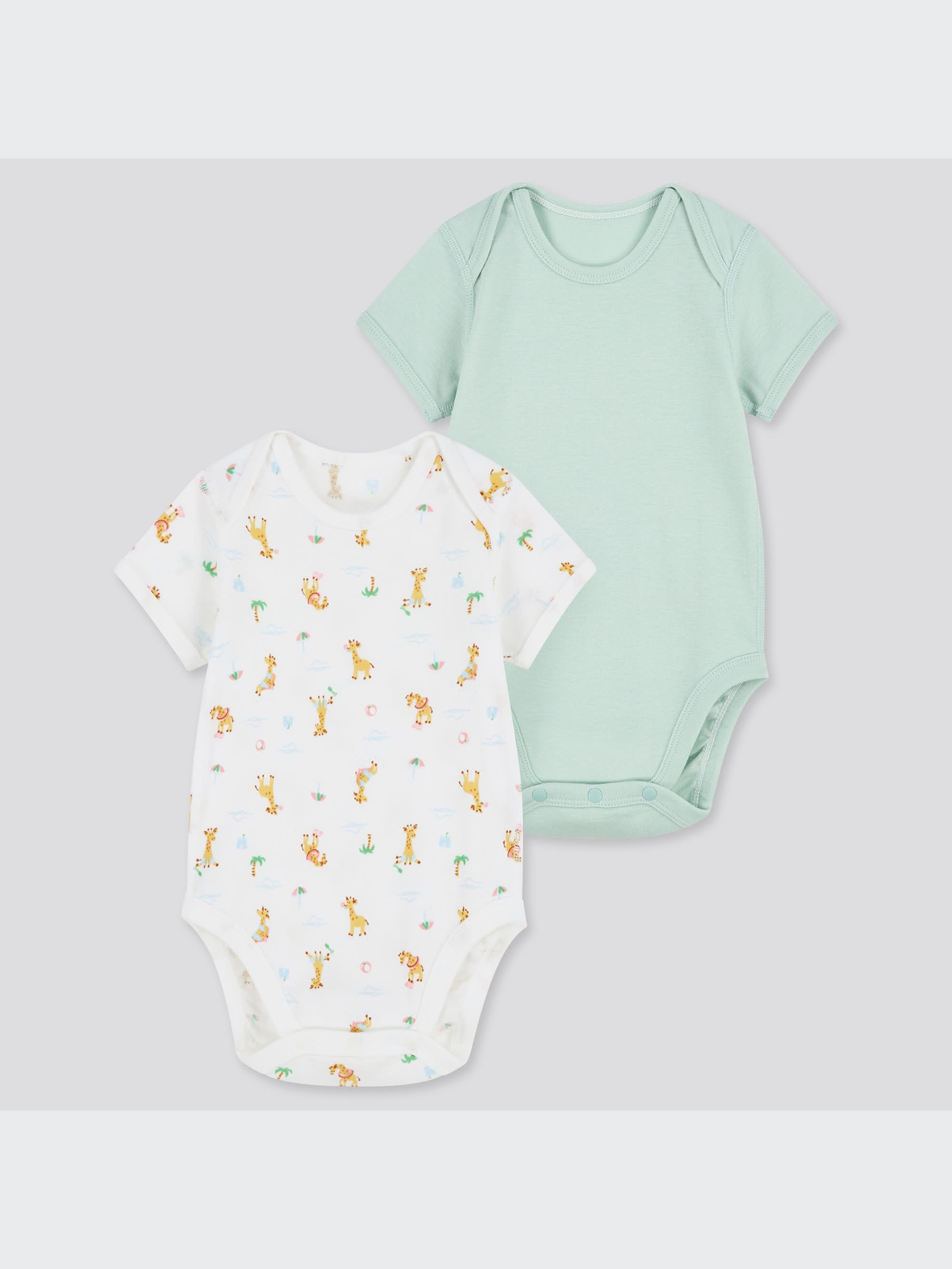 ユニクロ公式 | Joy of Print ボディスーツ（半袖・2枚組）