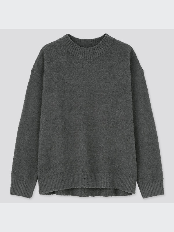 フラッフィソフトモックネックセーター（長袖）