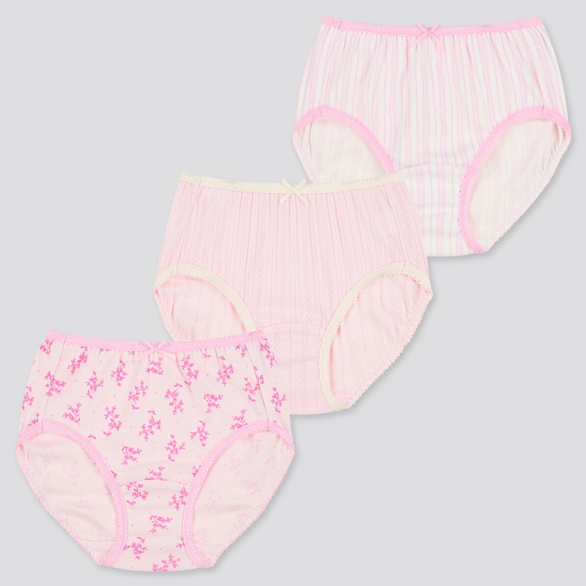 Girls ショーツ フラワー レギュラー 3枚組 Kids ユニクロ