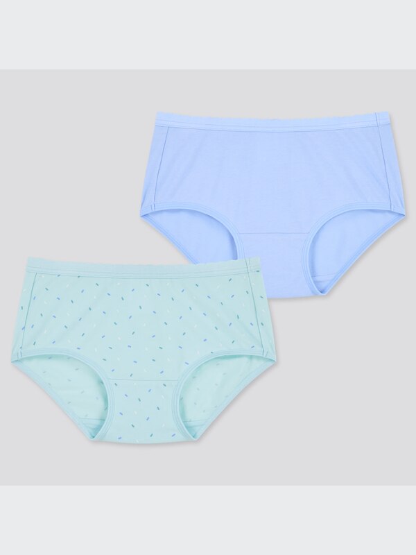 GIRLS エアリズムコットンブレンドショーツ（2枚組）